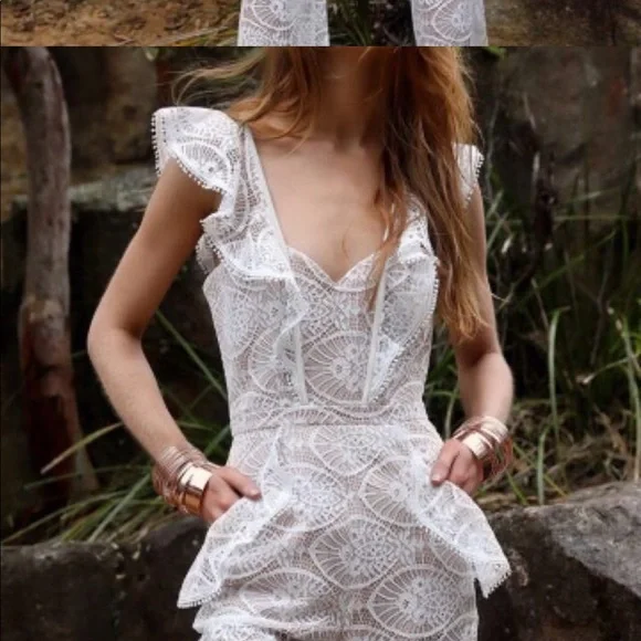 Seven Wonders the Label Lace Daisy Jumpsuit - Picture 2 of 5